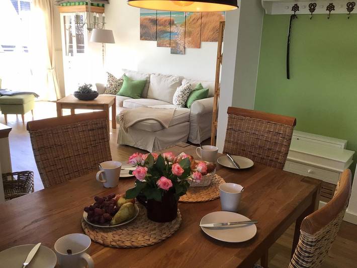 Ferienwohnung für 4 Personen, mit Balkon und Garten sowie Sauna in Born am Darß