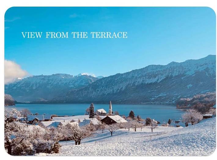 Maison d’hôte pour 6 personnes, avec piscine et jardin ainsi que vue sur le lac et vue à Spiez