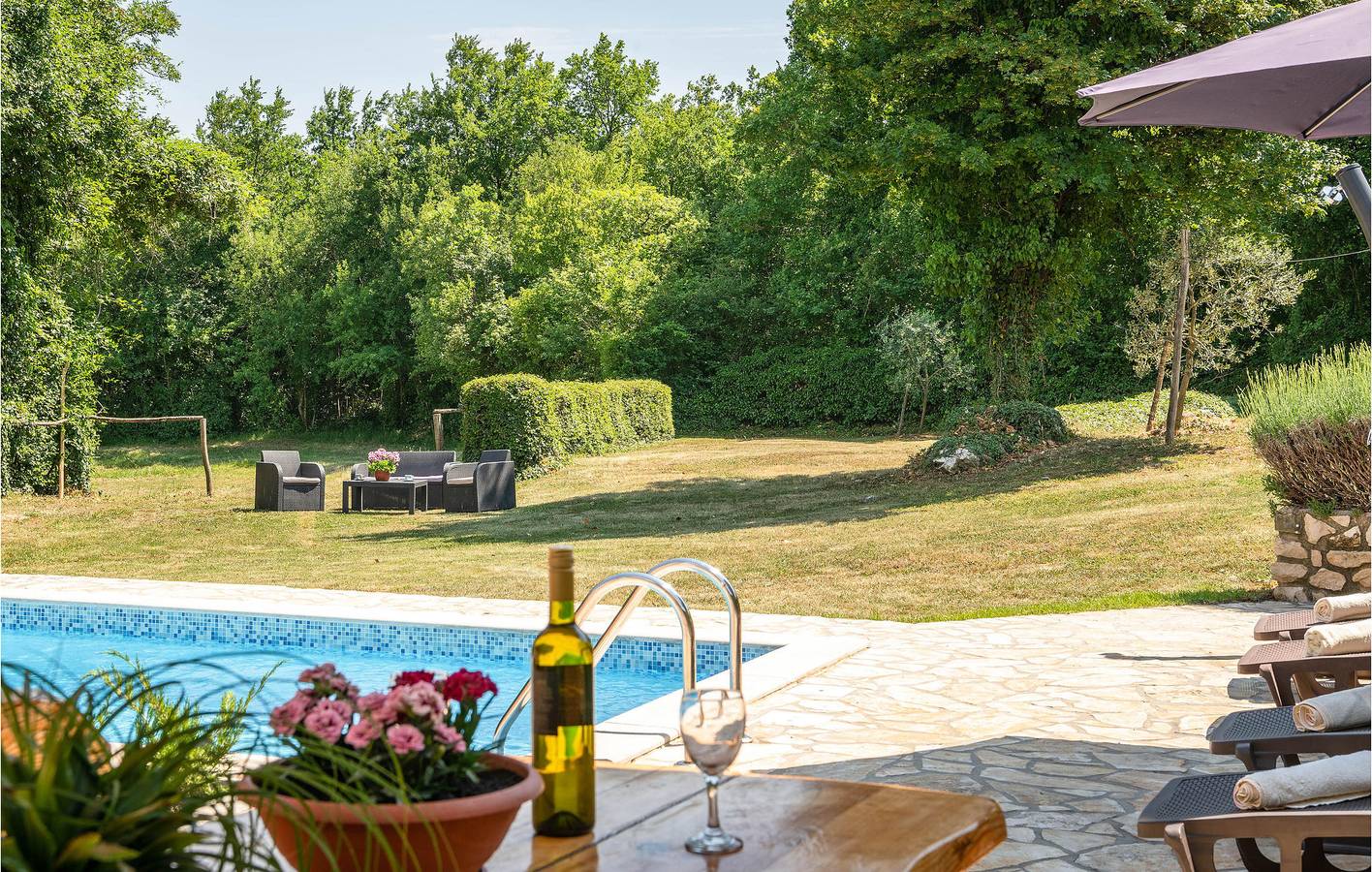 Ferienhaus für 4 Personen mit Terrasse in Vinez, Ostküste Istrien