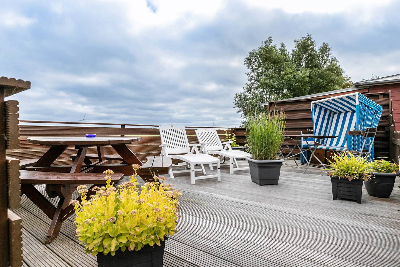 Ganze Wohnung, Ferienwohnung 'Huus Achtern Diek - 5' mit Privatterrasse und Wi-Fi in Nordstrand (Gemeinde), Nordstrand