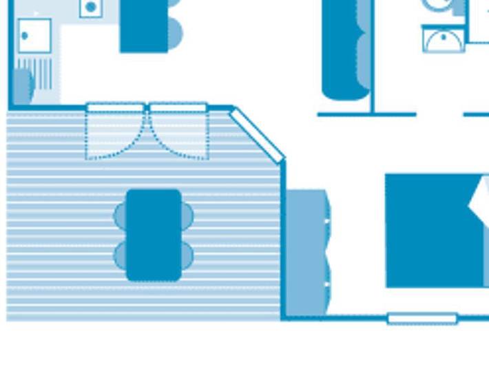 Mobil home pour 2 personnes, avec bassin pour enfant, animaux acceptés dans Luna Park La Palmyre - 4