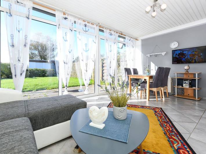 Bungalow für 4 Personen, mit Terrasse, mit Haustier in Bensersiel