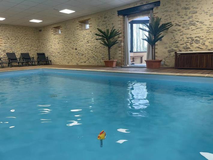 Location de vacances pour 8 personnes, avec jacuzzi ainsi que piscine et jardin à Laigné-en-Belin - 3