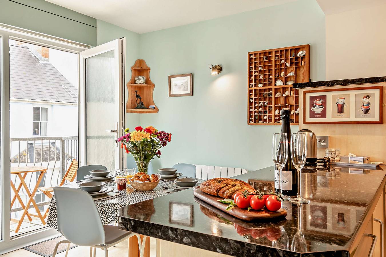 Ganze Wohnung, Ferienwohnung für 5 Personen mit Meerblick in Tenby, Pembrokeshire