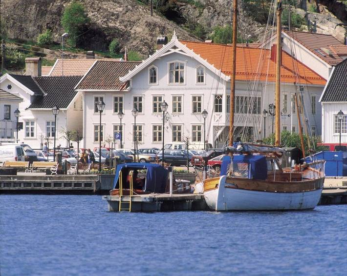 Hotel for 2 personer, med Terrasse i Lillesand 