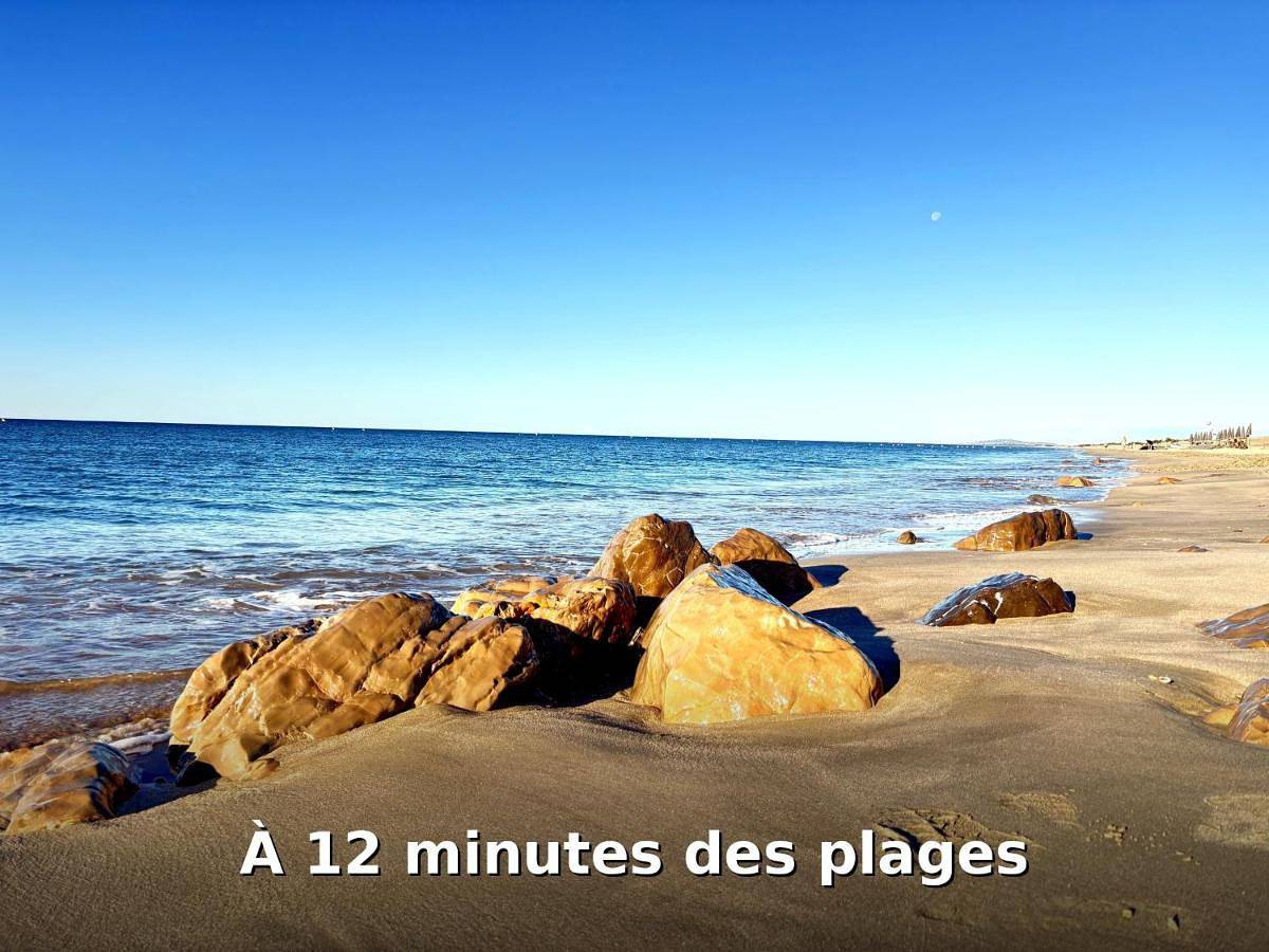Villa 3ch 6pers climatisée avec jacuzzi jardin 3 terrasses Montpellier centre ville 12 mn des plages in Montpellier, Mittelmeerküste (Frankreich)