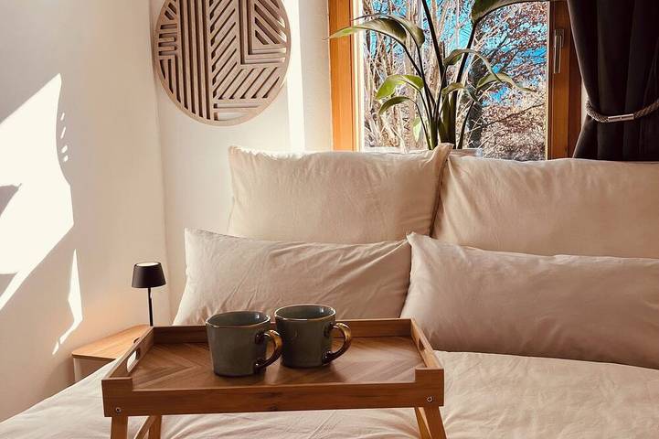 Ganze Wohnung, Das Nest Ferienwohnung mit Terrasse & Bergblick, Wlan & Parkplatz in Riegsee, Das Blaue Land