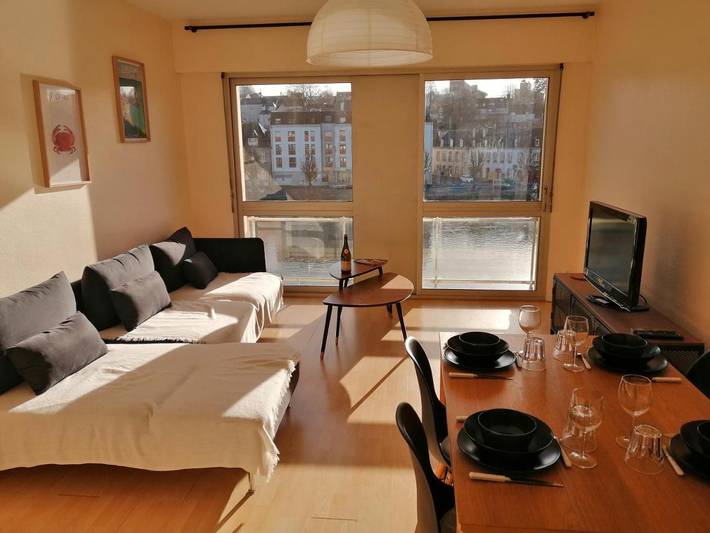 Gîte pour 4 personnes, avec balcon et vue, animaux acceptés à Châteaulin - 3