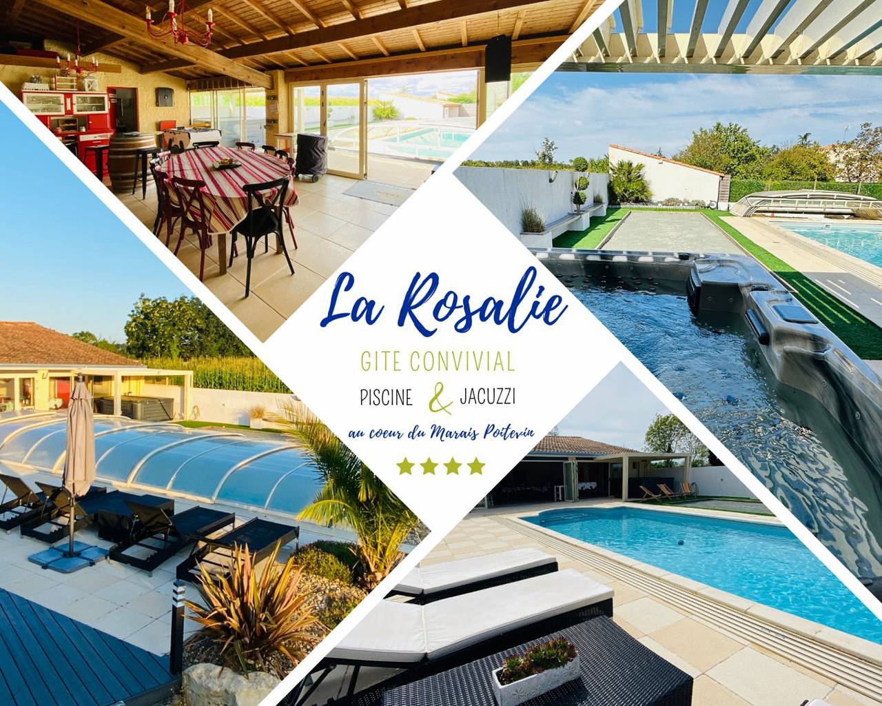 Gite la Rosalie piscine & jacuzzi privatif in Coulon, Région de Niort