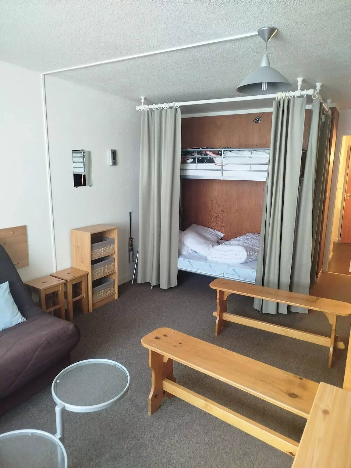 Studio entier, Studio + coin cabine au pied des pistes 5 personnes - Budget in La Mongie, Bagnères-de-Bigorre