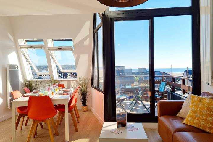 Ganze Wohnung, Ferienwohnung für 6 Personen mit Balkon in Deauville, Lisieux und Umgebung