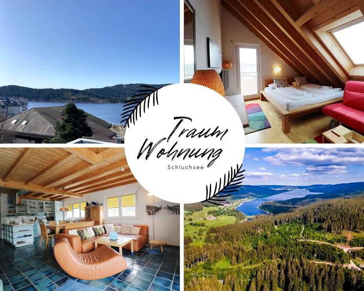 Ferienwohnung für 7 Personen, mit Balkon und Terrasse sowie Seeblick in Schluchsee
