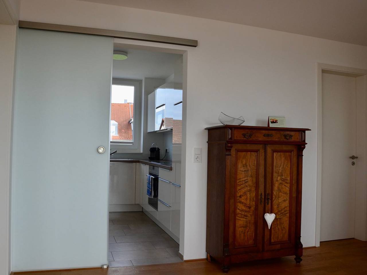 Ganze Wohnung, Ferienwohnung 180 Grad - im 2. Og mit Panoramafenster, 180 Grad See-u. Bergblick in Wasserburg (Bodensee), Bayerisch Schwaben