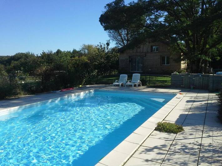 Maison de vacances, avec Terrasse ainsi que Piscine et Vue
