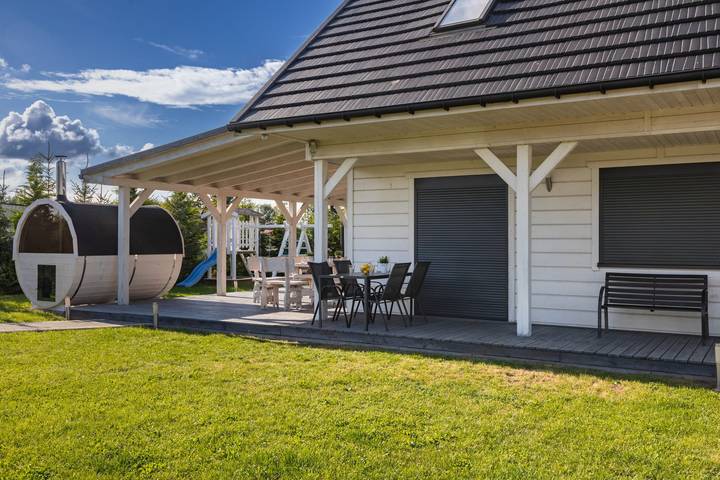 Ferienhaus für 8 Personen mit Sauna in Zastań, Baltic Sea Pomerania