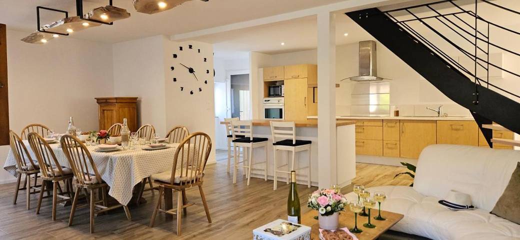 Maison de vacances pour 8 personnes, avec Terrasse ainsi que Jardin et Vue