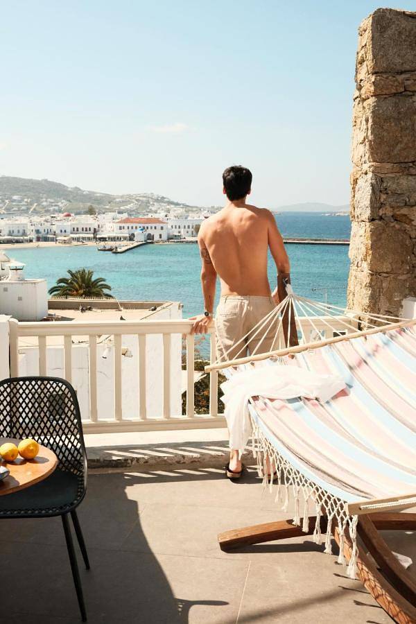 B&B für 2 Personen, mit Ausblick und Balkon auf Mykonos