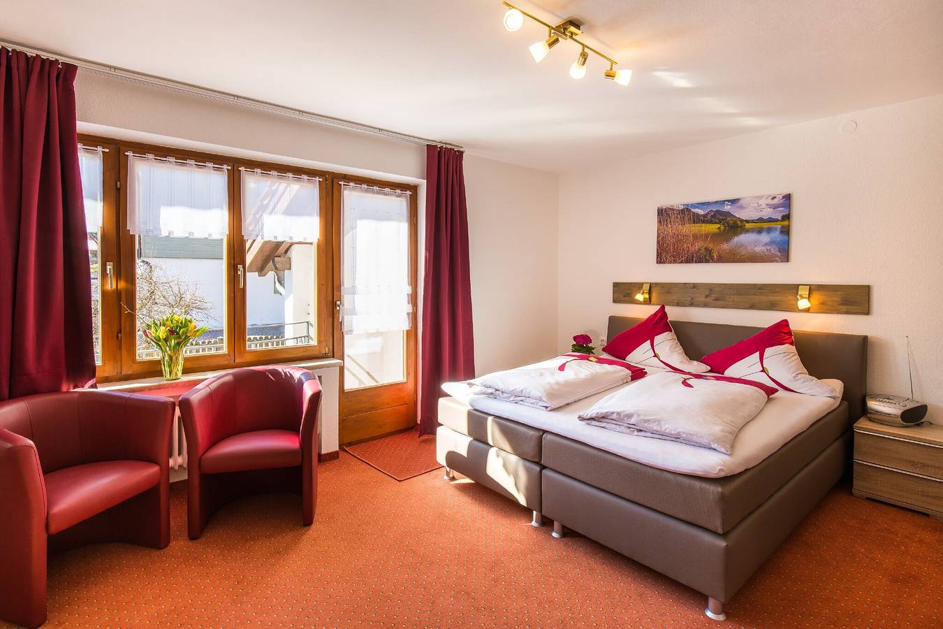Ganzes Studio, Einzimmerapartment 'Gästehaus Wolfgang Mittersee -4-' mit Bergblick, Balkon und Wi-Fi in Ruhpolding, Bayerische Alpen
