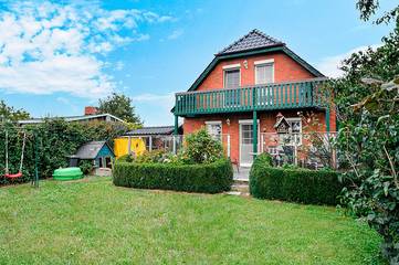 Ferienhaus für 6 Personen, mit Terrasse und Sauna sowie Garten in Alt Schwerin