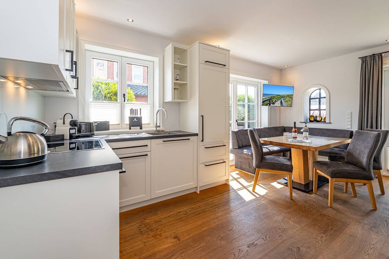 End-Ferienhausteil für max. 6 Personen mit Sauna und Garten. in Tinnum, Sylt (Gemeinde)