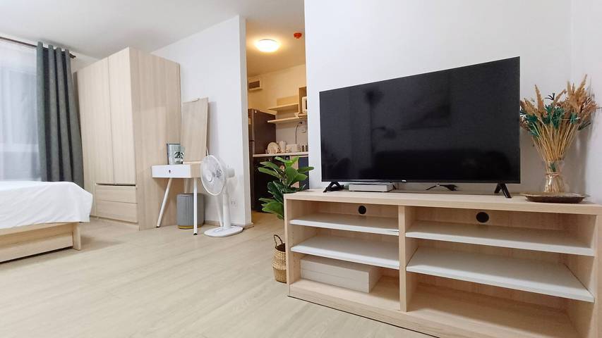 Studio pour 2 personnes, avec jardin et balcon à Bangkok