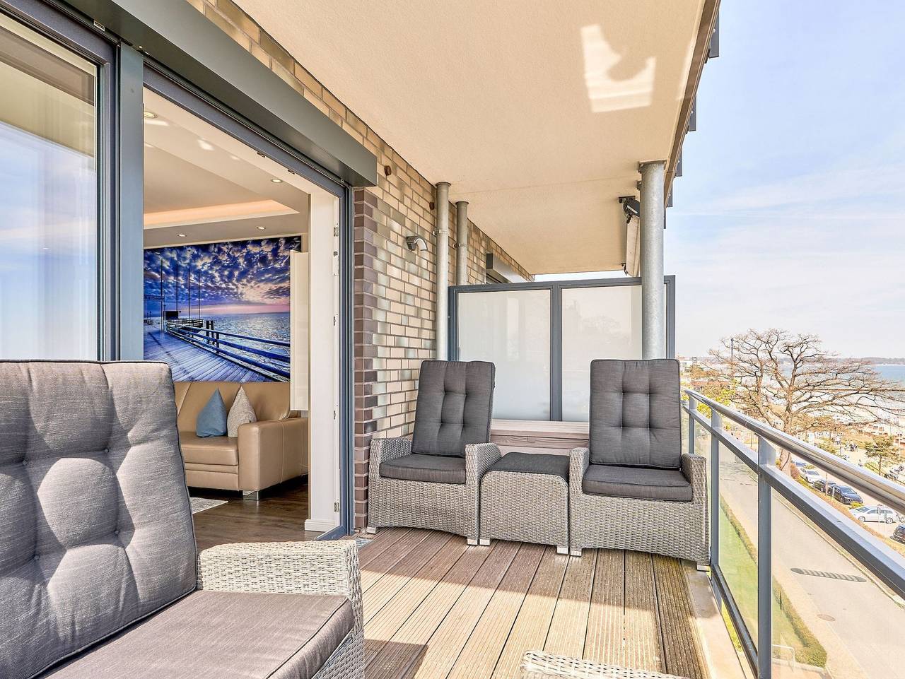 Ganze Ferienwohnung, Panorama 180 Grad - Panorama 180 Grad in Scharbeutz, Ostholstein