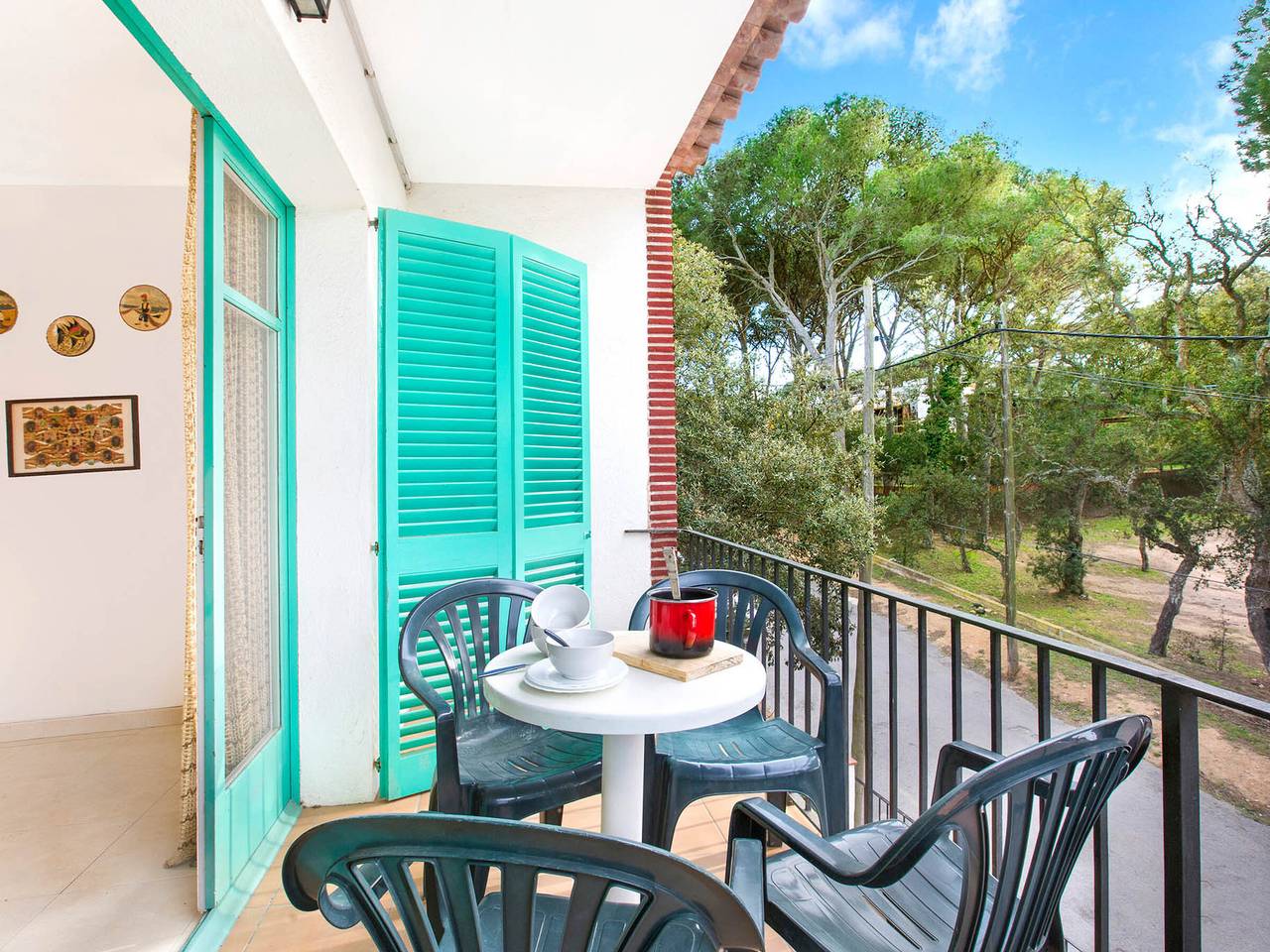 Apartamento entero, Apartamento cerca de la playa en Llafranc, 6 pers., terraza in Llafranch, Palafrugell