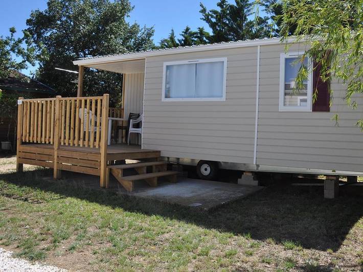 Camping Mas Llinas  - Mobilheim 4 personen - Trigano Evo 29 Ti in Le Boulou, Mittelmeerküste (Frankreich)