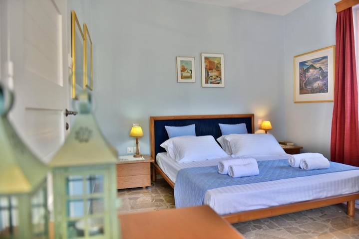 Apartament wakacyjny dla 5 osób, z balkon i widok w Hydra