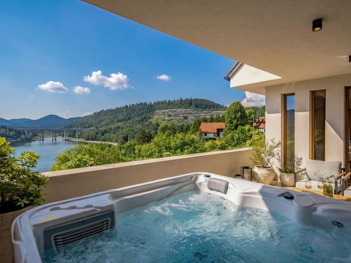 Ferienhaus für 10 Personen, mit Terrasse und Sauna sowie Seeblick, mit Haustier - 1