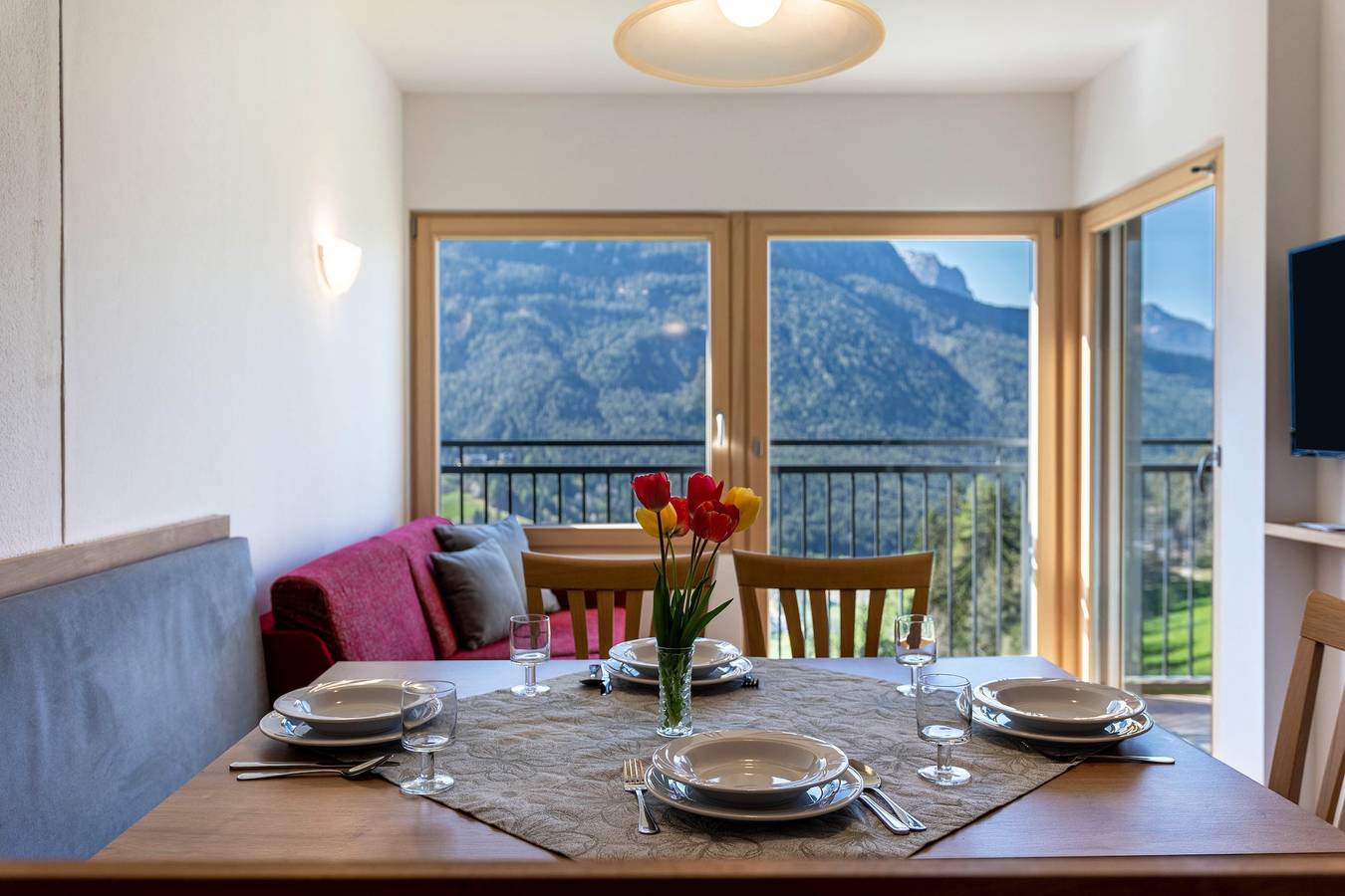 Appartamento intero, Appartamento vacanze 'Thusnelda A' con vista sulle montagne, balcone e Wi-Fi in Telfen-Lanzin, Castelrotto