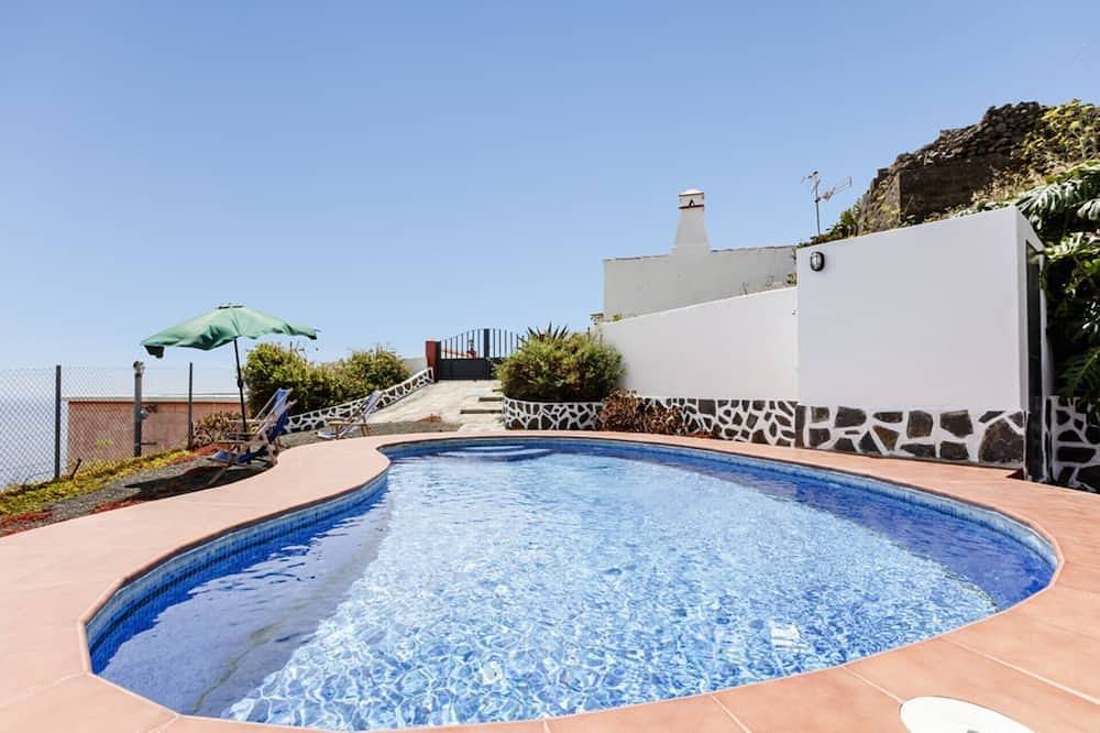 Piscina privada y vistas al mar en Puntallana, La Palma in El Granel, Puntallana