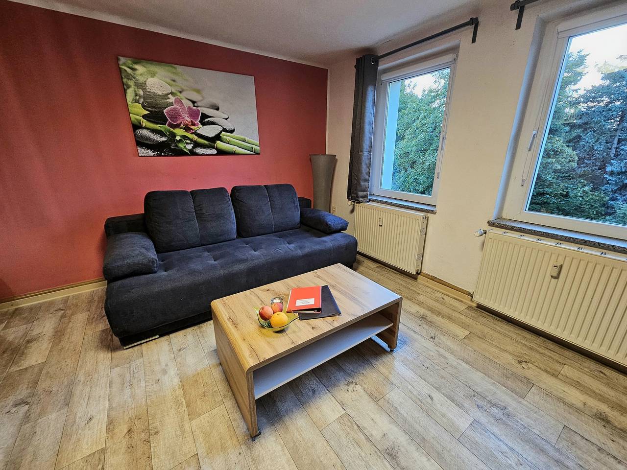Ganze Wohnung, Apartment 'Blumen' mit gemeinsamer Terrasse und Wlan in Radeberg, Oberlausitz-Niederschlesien
