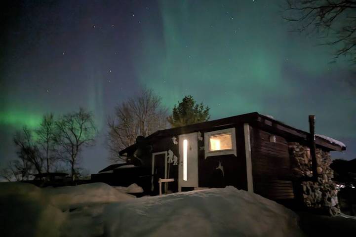 Blockhütte für 4 Personen, mit Garten und Terrasse - 1