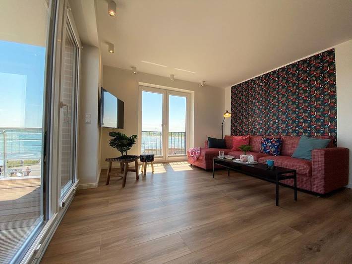 Hütte für 6 Personen, mit Balkon an der Ostsee