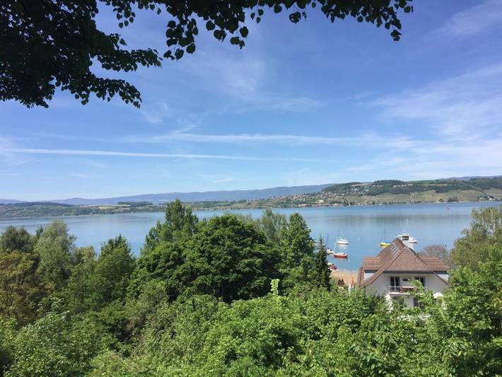 Ferienwohnung für 4 Personen, mit Terrasse und Garten sowie Seeblick und Ausblick in Kanton Freiburg - 4