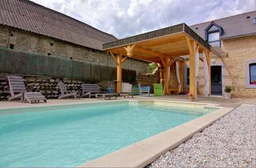 Gîte pour 5 personnes, avec piscine et terrasse dans les Hautes-Pyrénées