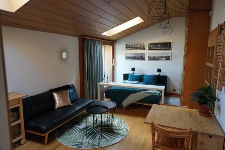 Chambre d’hôte pour 4 personnes, avec terrasse et vue à Sion