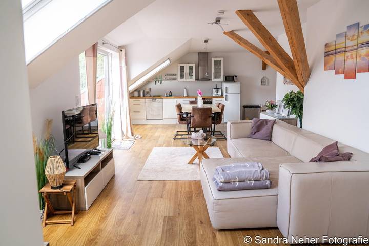 Ferienwohnung für 4 Personen, mit Balkon und Garten in Upleward