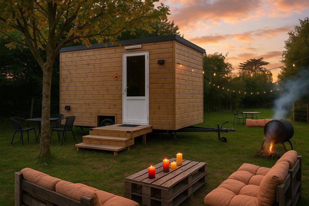 La Tiny Roulotte, hébergement insolite climatisé in Pontchâteau, Région de Saint-Nazaire