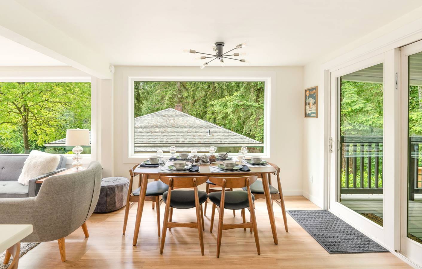 Creekside 2Br w/ yoga platform & Firepit/Bbq/Deck in Seattle, Lake Washington