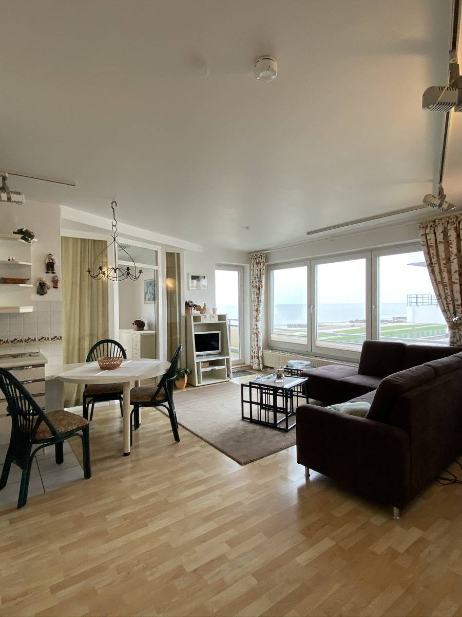 Ganze Wohnung, Residenz Meeresbrandung, Ferienwohnung 26 mit vollem Meerblick in der 3. Etage in Duhnen, Cuxhaven