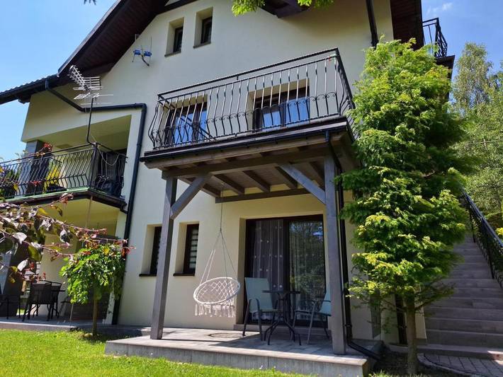 Apartament wakacyjny dla 12 osób, z ogród i widok w Brenna