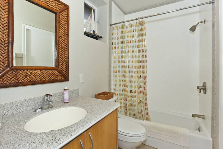 Cabin for 4 people, with yard and balcony in Hawaii