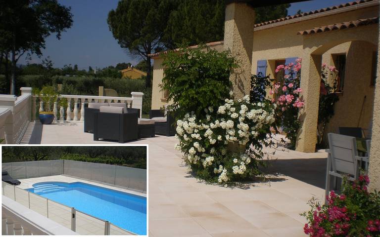 Gîte pour 6 personnes, avec piscine ainsi que jardin et terrasse