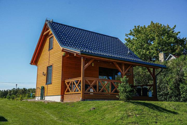 Domek letniskowy dla 7 osób, z ogród i taras oraz widok w Województwo kujawsko-pomorskie