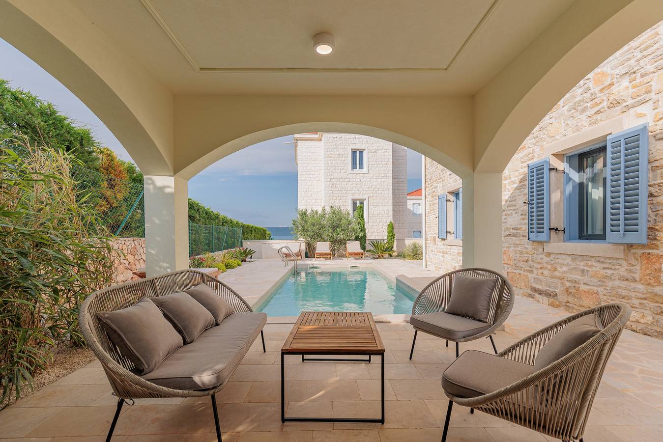 Seafront Villa Adriatica with pool in Dobropoljana, Pasman