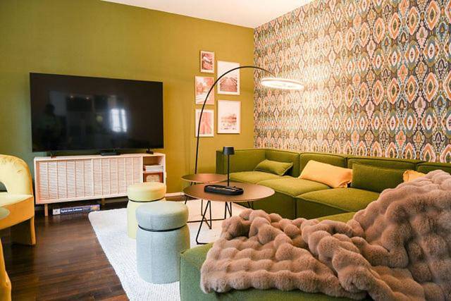 Ferienhaus für 11 Personen, mit Balkon und Terrasse sowie Garten und Ausblick in Grünstadt