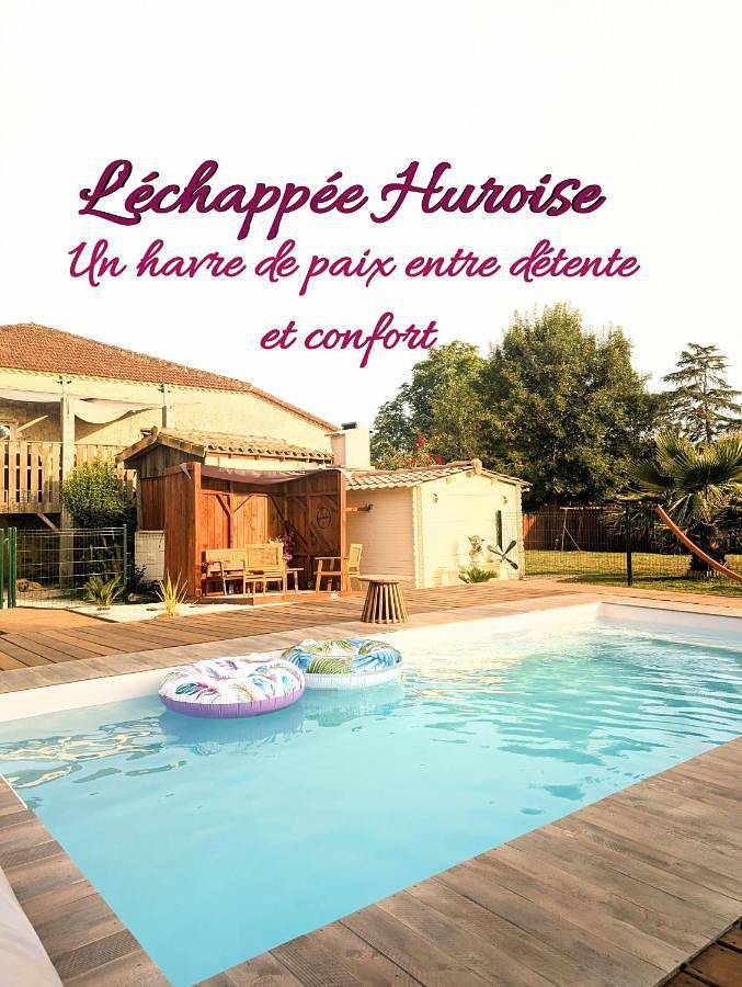 Location de vacances pour 13 personnes, avec piscine ainsi que jacuzzi et jardin dans Hure
