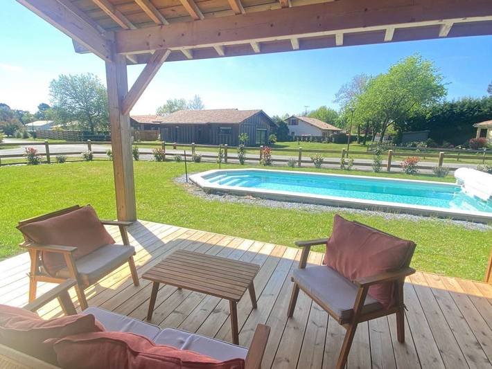 Location de vacances pour 8 personnes, avec piscine et terrasse à Vielle-Saint-Girons - 2